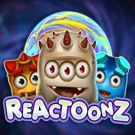 Reactoonz logo – Slots by Play'n GO at Slimking Casino
